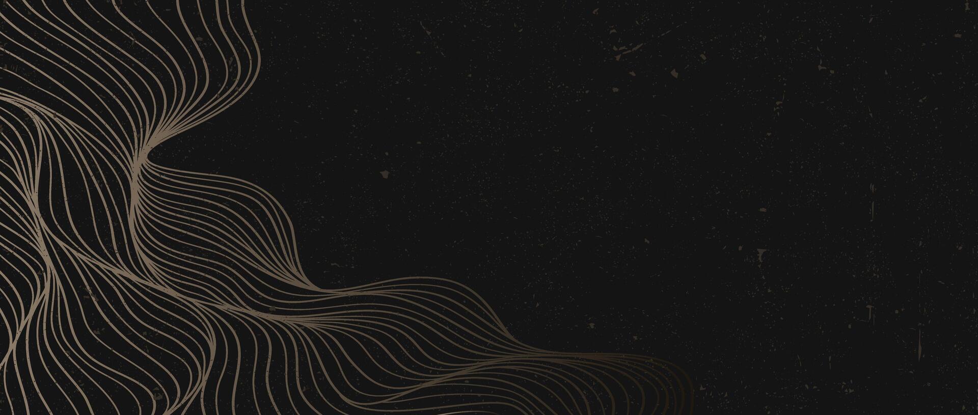 Ocean wave line art, Abstract contemporary aesthetic backgrounds landscapes. use for print art, cover, invitation background, fabric vector