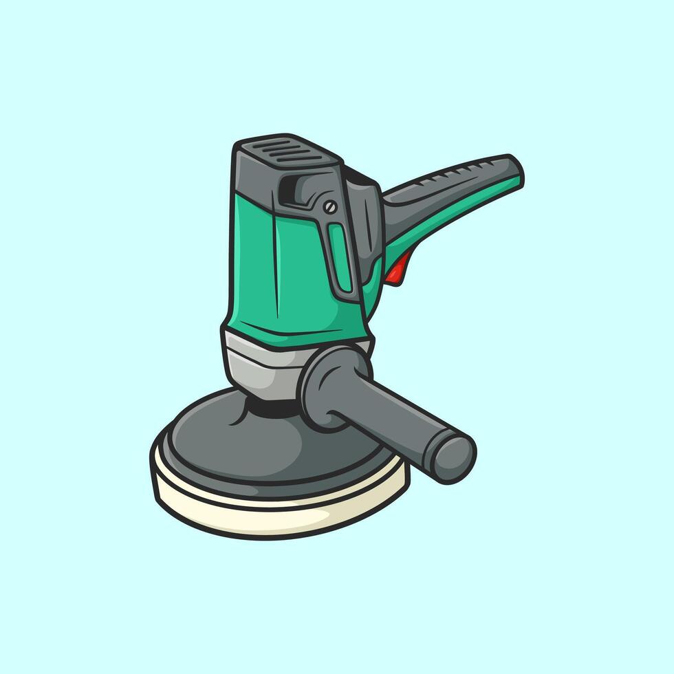 Car Polisher illustration Cartoon vector