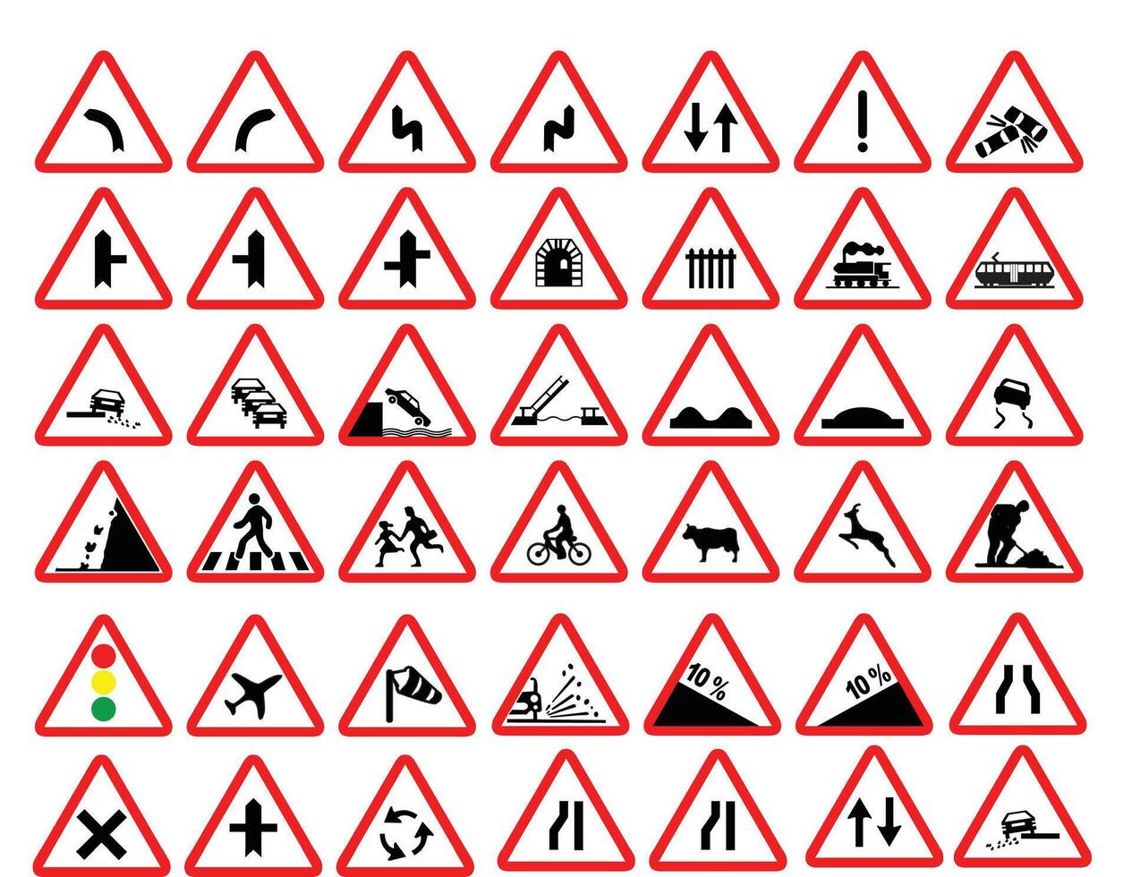 Road Traffic Signs vector