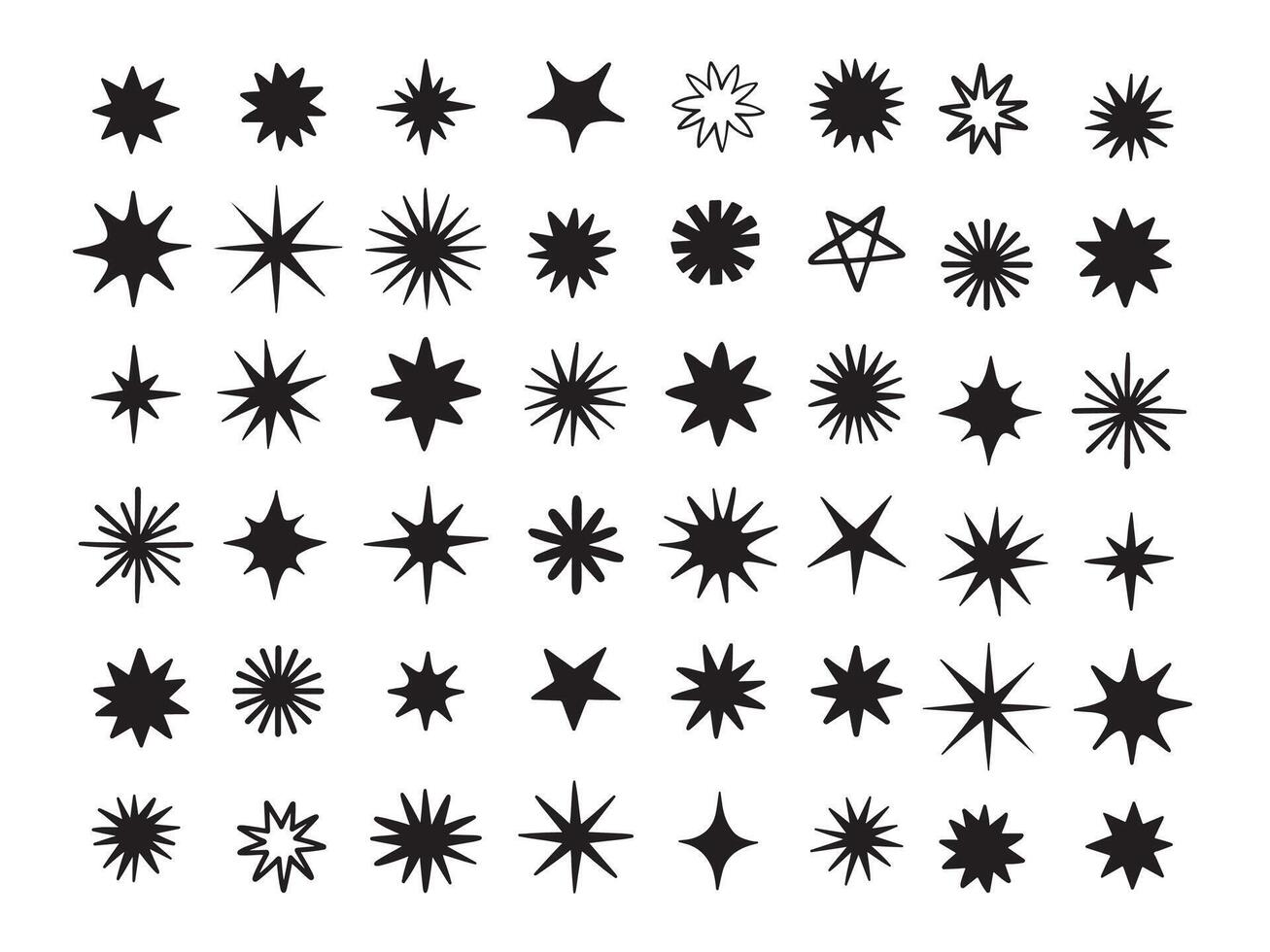 Sparkling Star Collection vector