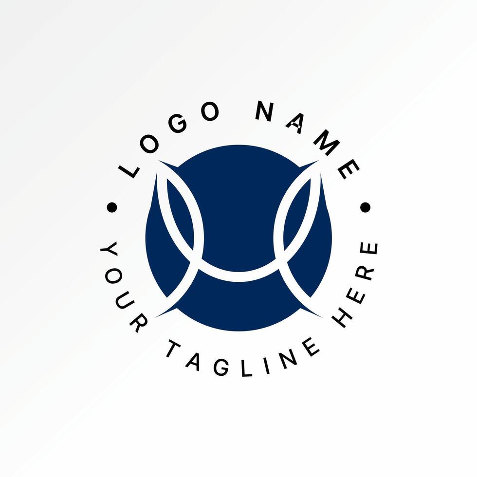 Logo design graphic concept abstract creative premium stock initial M or EM font ME unique line circle leaves Related monogram typography brand vector