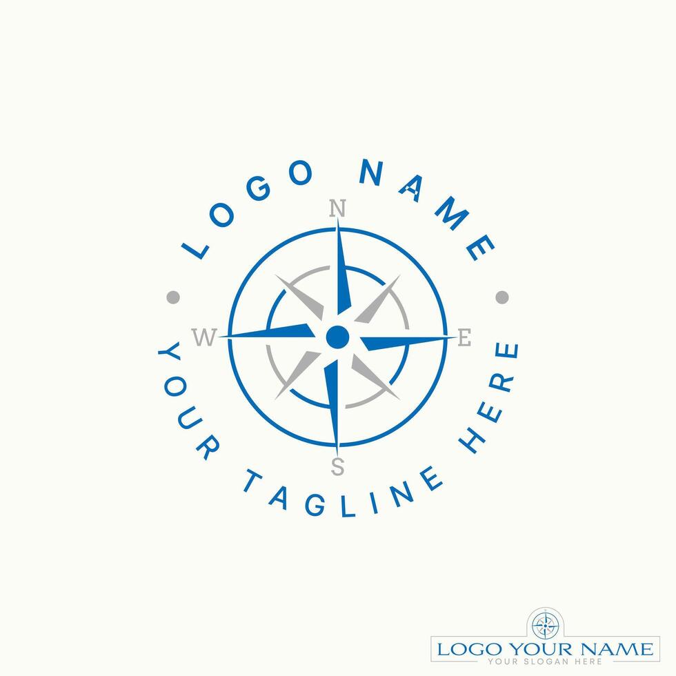 Logo design graphic concept creative premium stock simple unique Compass signpost adventure navigation. Related to place north west south east vector