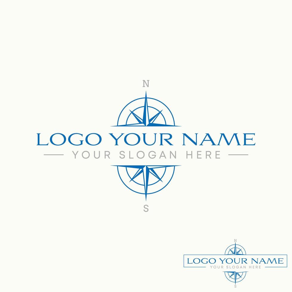Logo design graphic concept creative premium stock simple emblem Compass signpost adventure navigation. Related to place north west south east vector