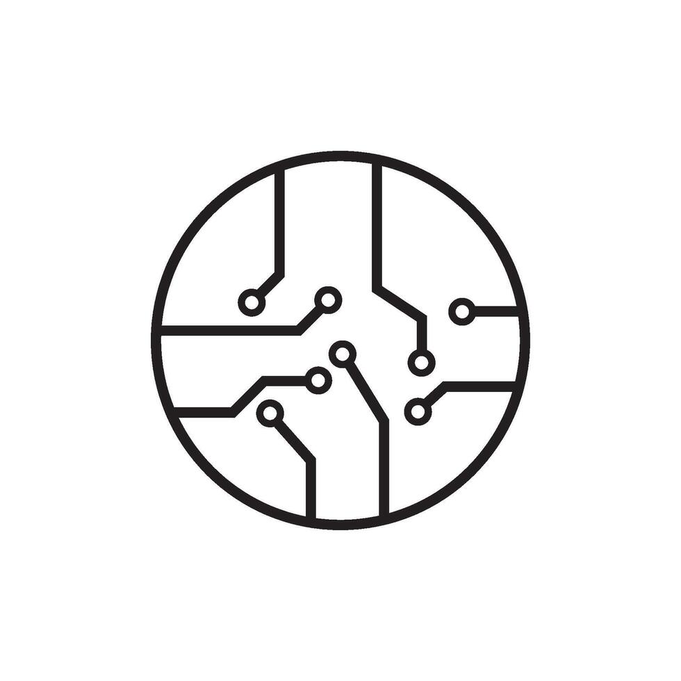 Circuit board or electronic motherboard vector