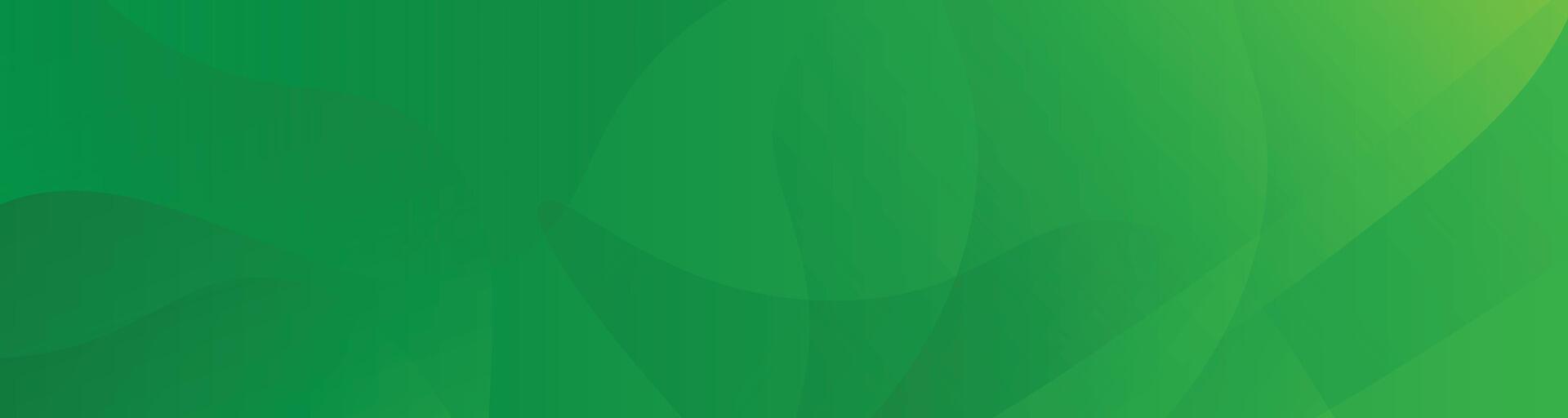 Green abstract background with smooth wavy shapes, Green minimal background with curvy shapes vector