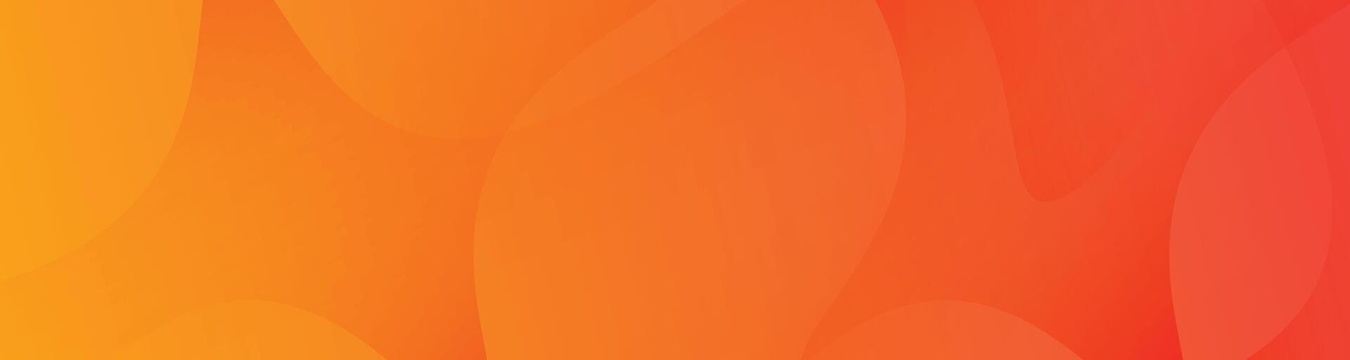 Orange abstract background with smooth wavy shapes, Greadient minimal background with dynamic shapes vector