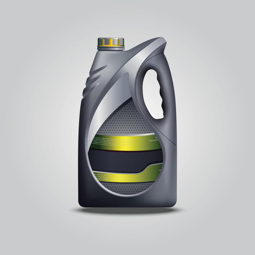 a container of a vehicle oil mockup. vector