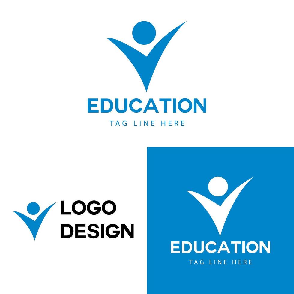 education logo icon design vector