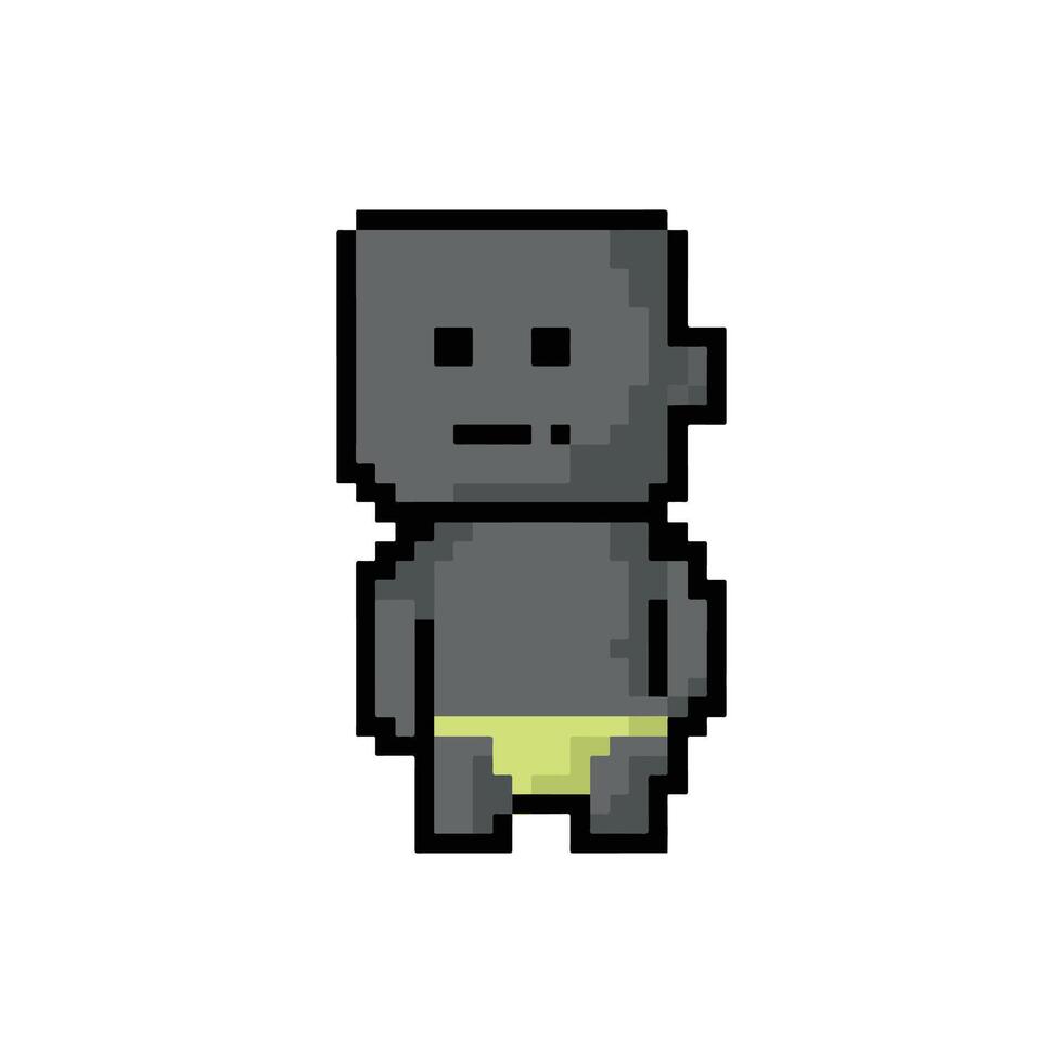 pixel art style isolated on white background. vector