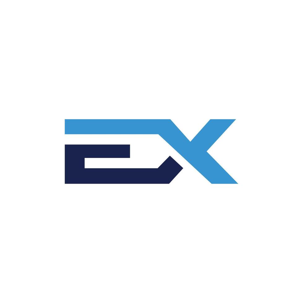 Letter EX Creative Business Icon Simple Design Template Logo vector