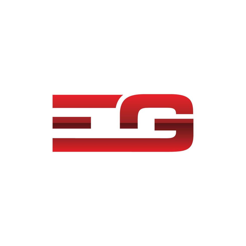 Initial EG Geometric Modern Business Icon Technology Creative Design Logo vector