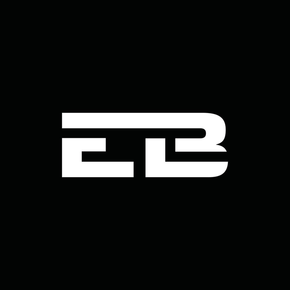 Letter EB Modern Simple Business Geometric Creative Design Template Logo vector