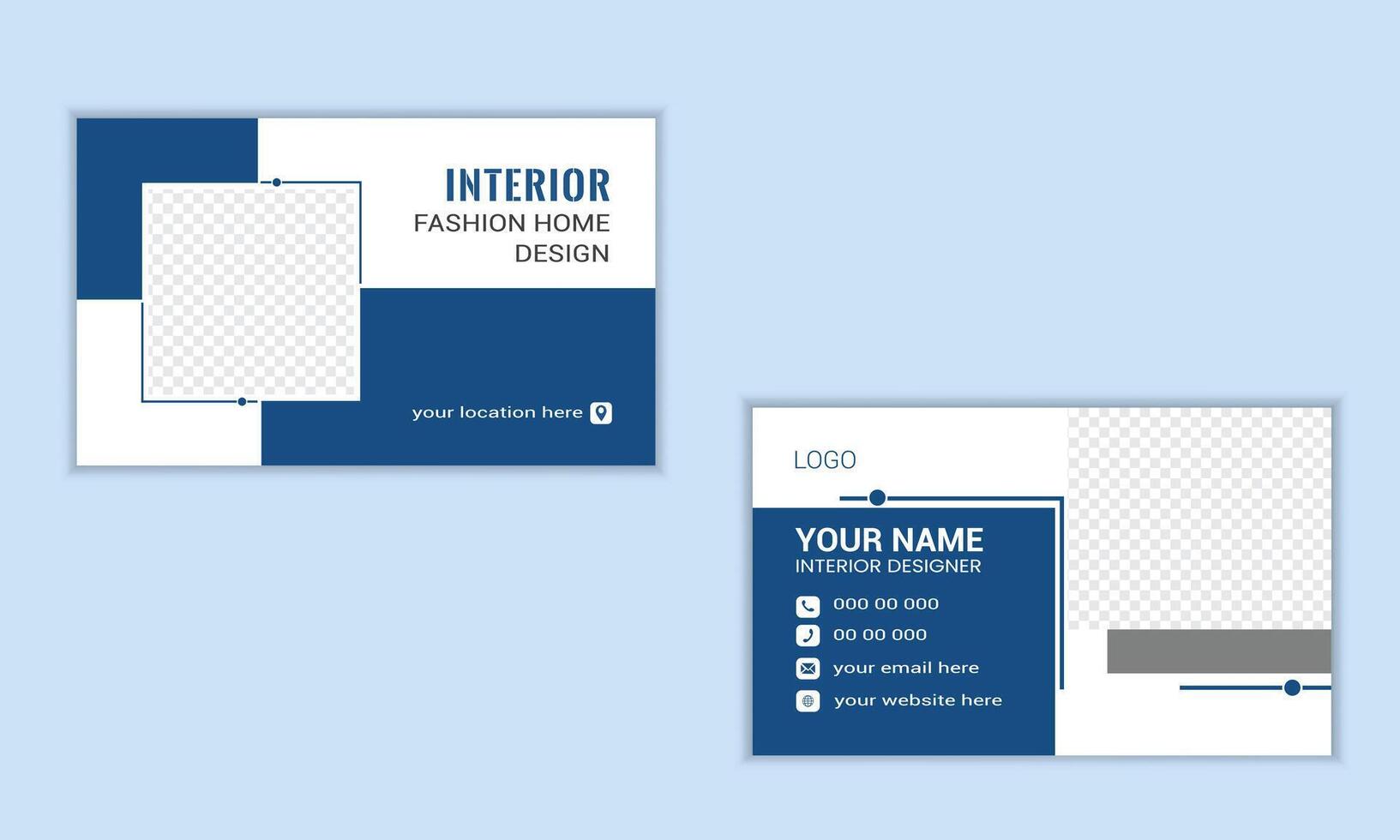 Business card concept Modern black business card print templates White business card design, professional business simple modern luxury elegant abstract pattern background. vector