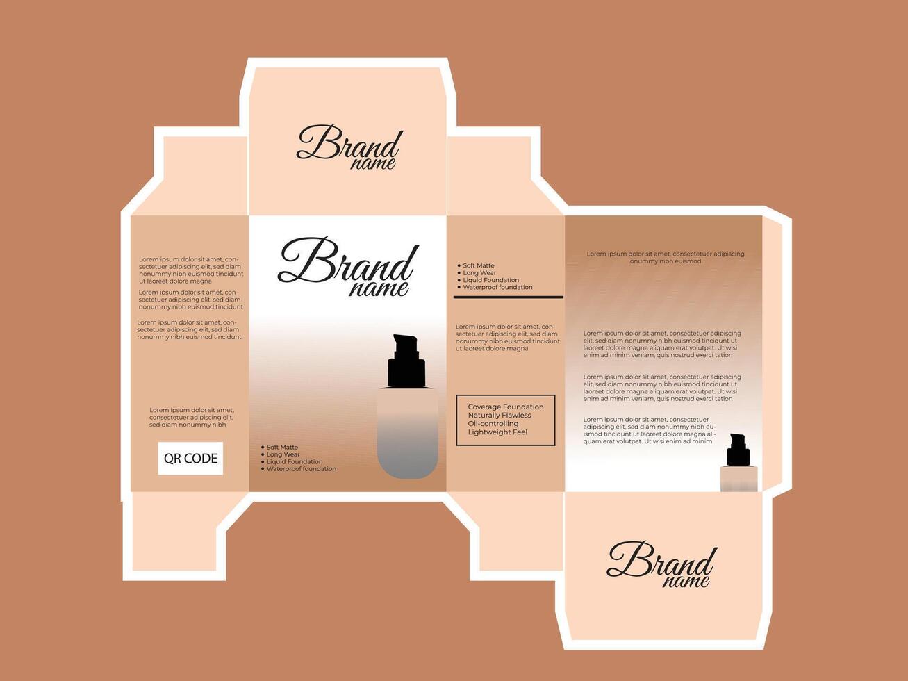 elegant product package design vector