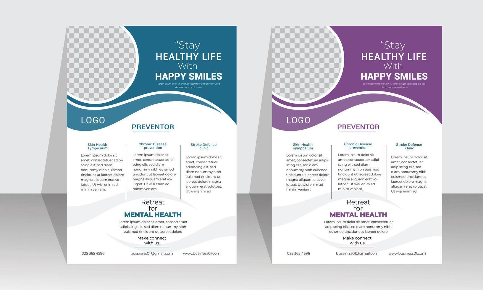 Business medical flyer card concept Modern black business card print templates White business card design, professional business simple modern luxury elegant abstract pattern background. vector