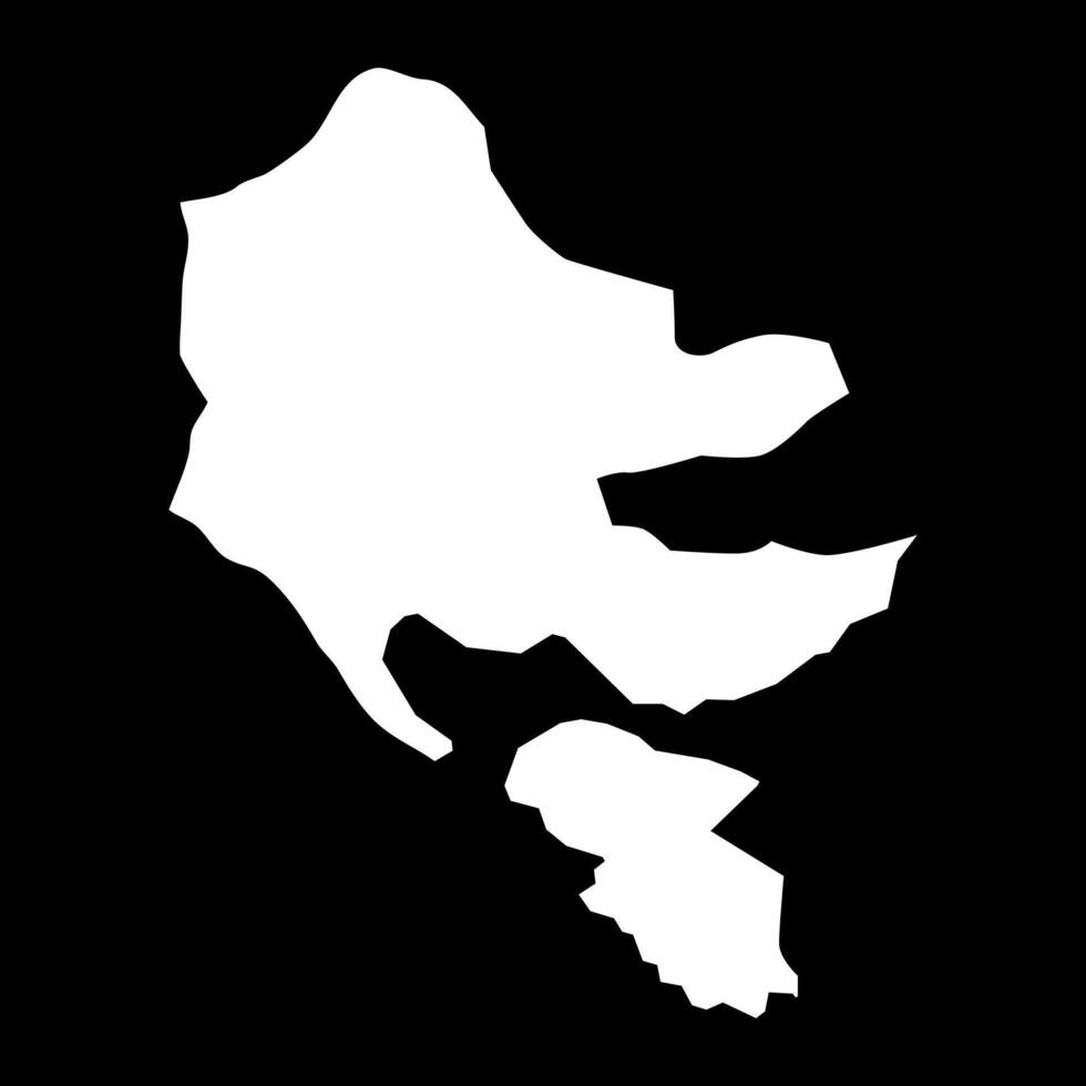 Herceg Novi municipality map, administrative subdivision of Montenegro. illustration. vector