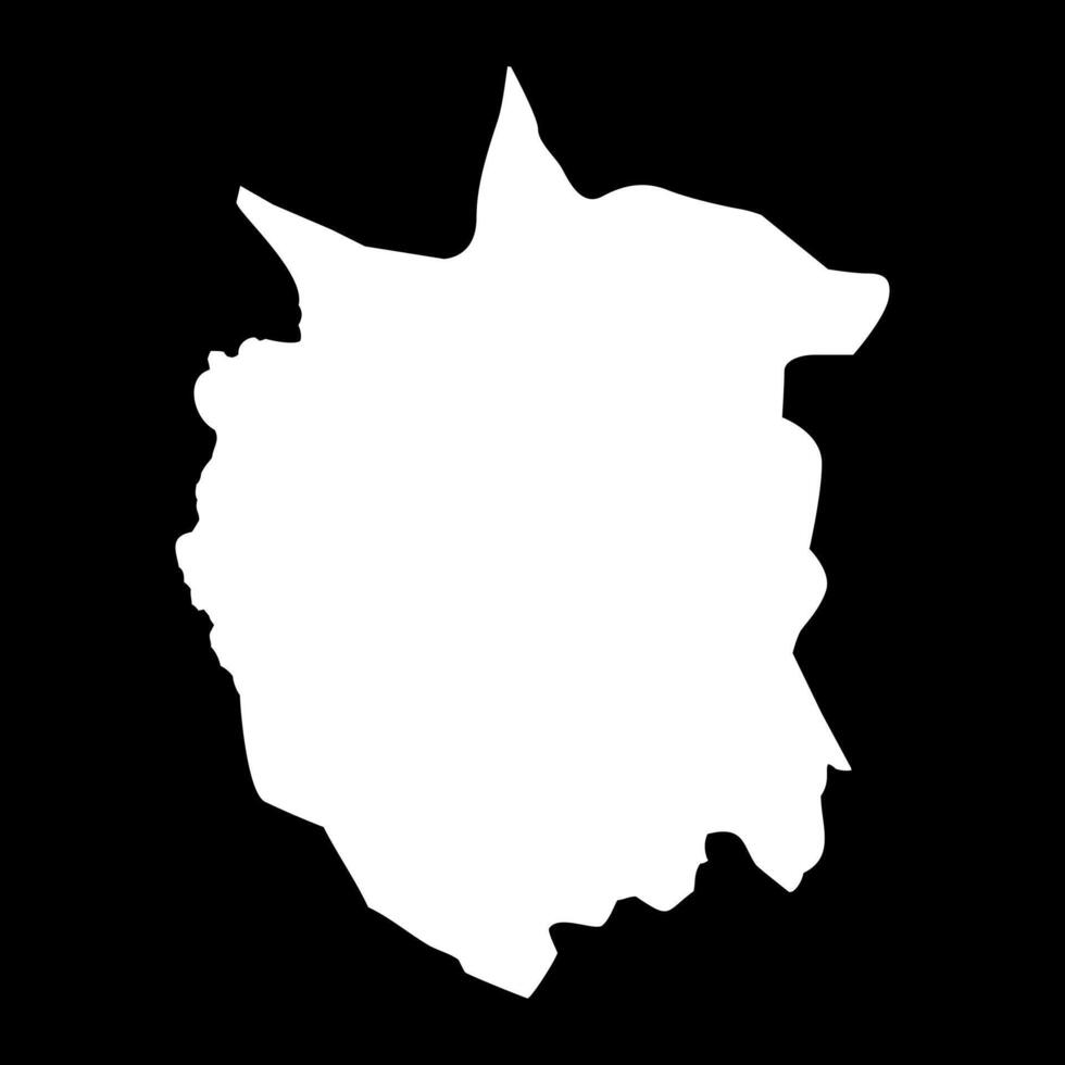 Gusinje Municipality map, administrative subdivision of Montenegro. illustration. vector