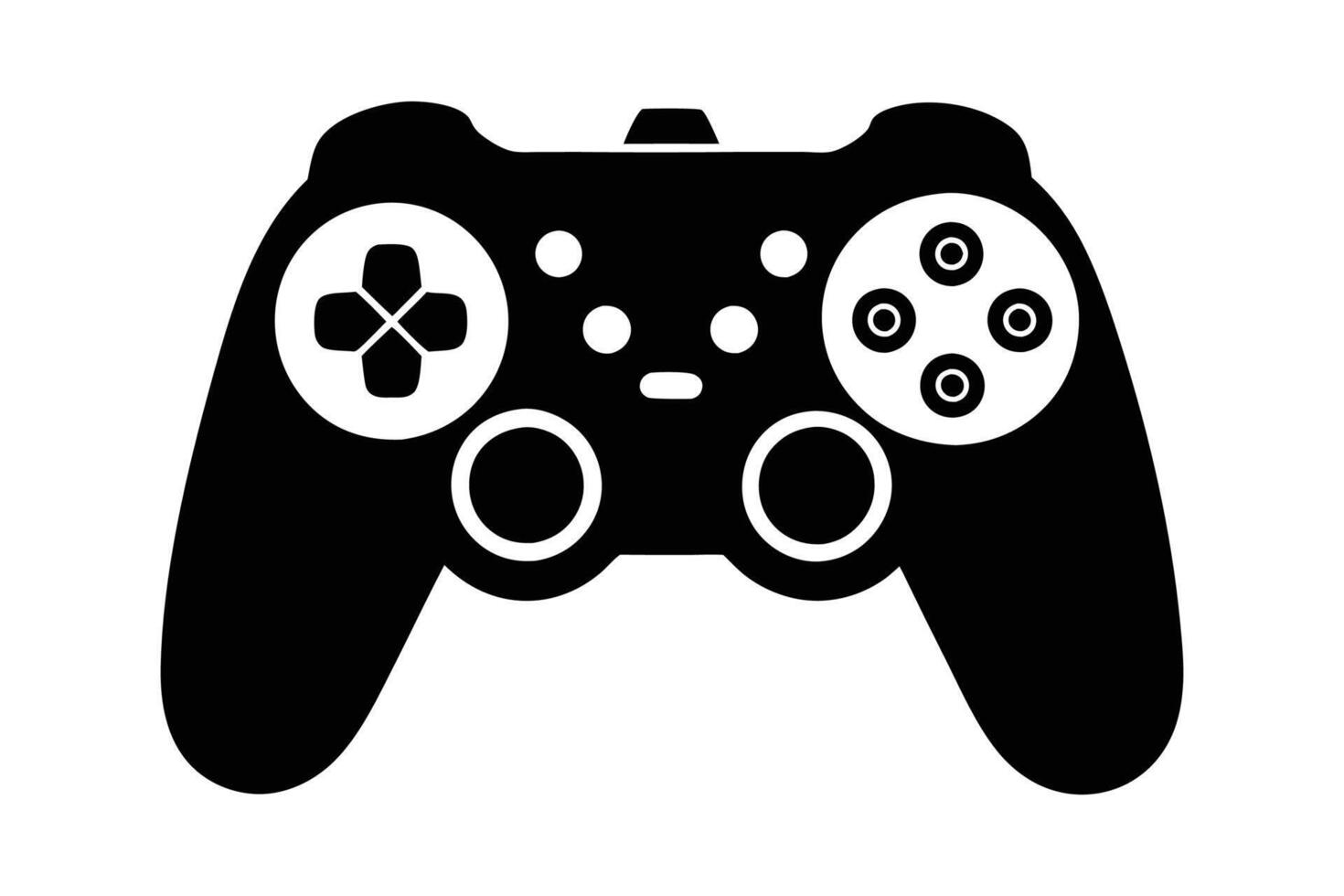 Game Controller silhouette Illustration Background vector