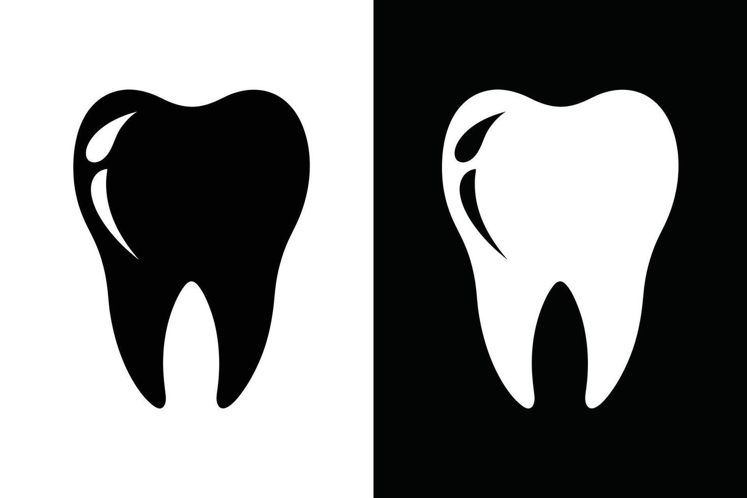 Teeth Silhouette Illustration Icon Abstract Background vector