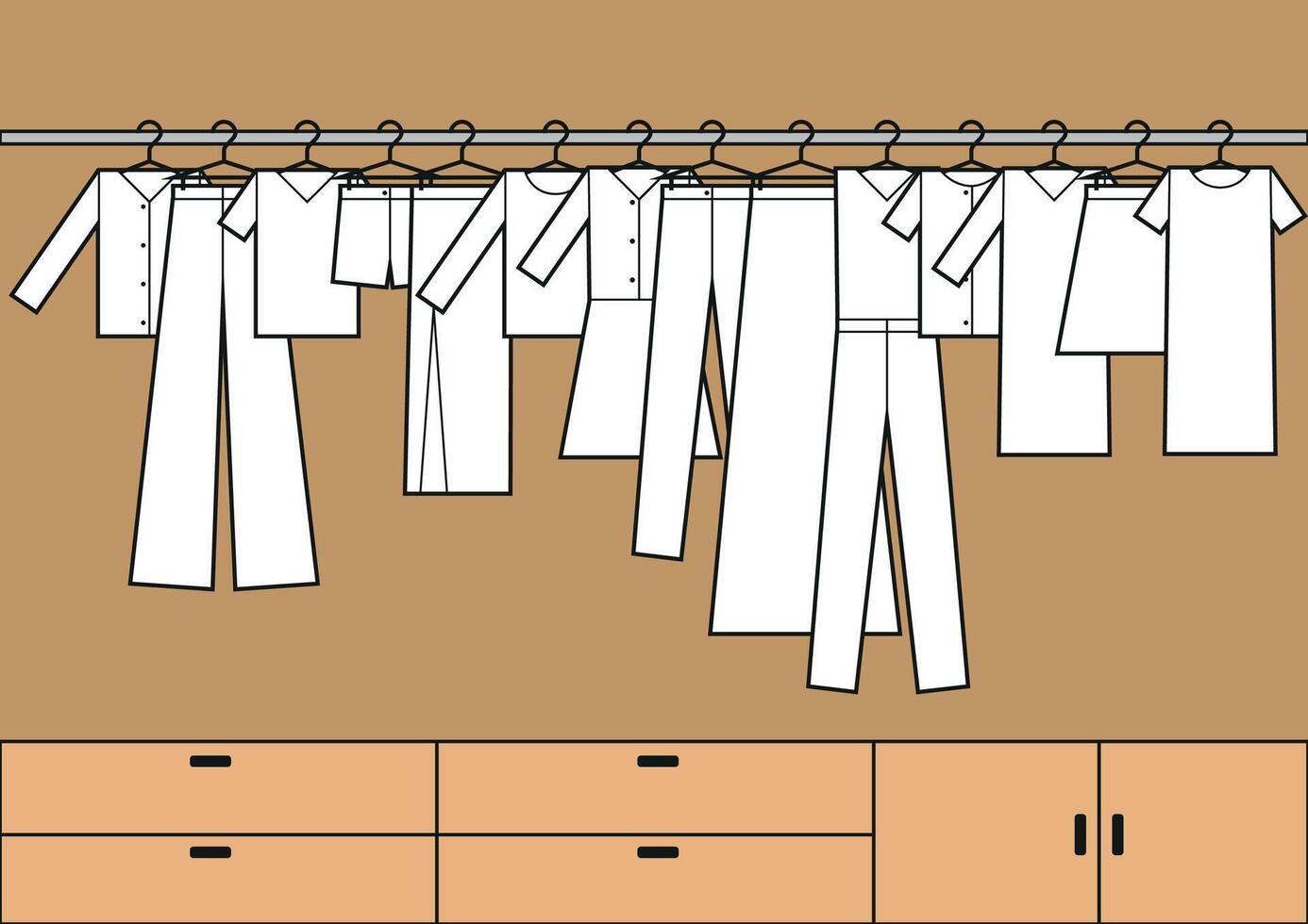 Wardrobe for clothes icon.Cartoon wardrobe for clothes. vector