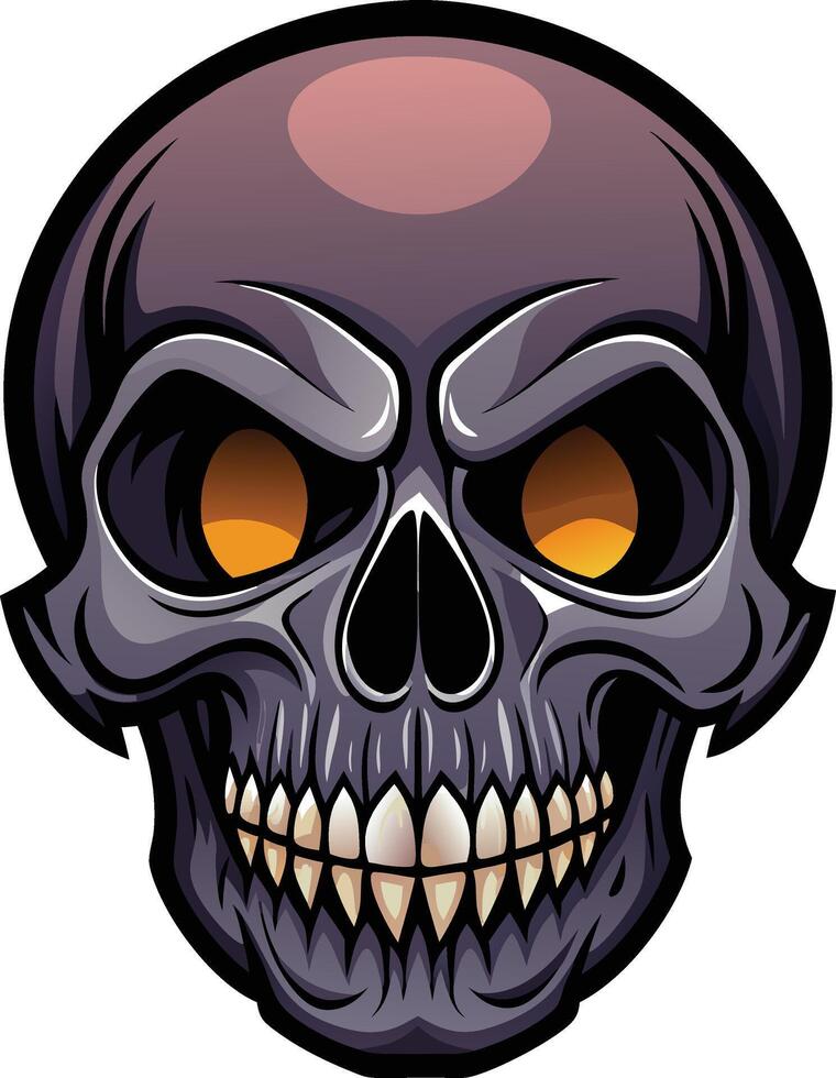 a Drawing of a Skull Illustration Design vector