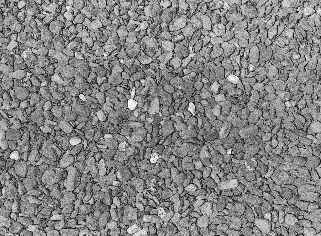 Stone ground pattern, natural stone texture, ground pavement bac. Pencil drawn sketch photo