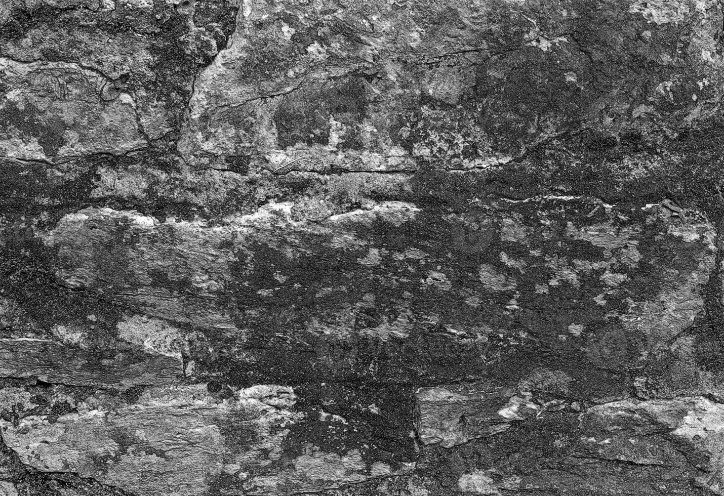 Stone wall pattern, natural stone texture, ground pavement background. Pencil drawn sketch illustration photo