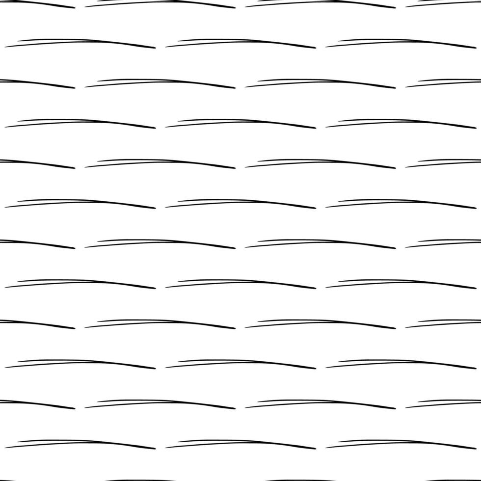 Seamless pattern with black pencil brushstrokes vector
