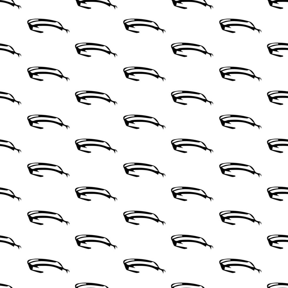 Seamless pattern with sketch squiggle vector