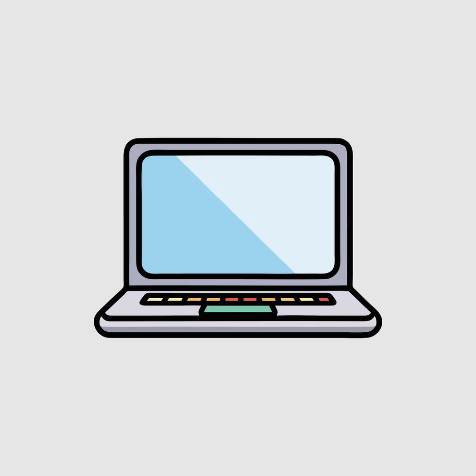 Laptop concept with icon design, vector