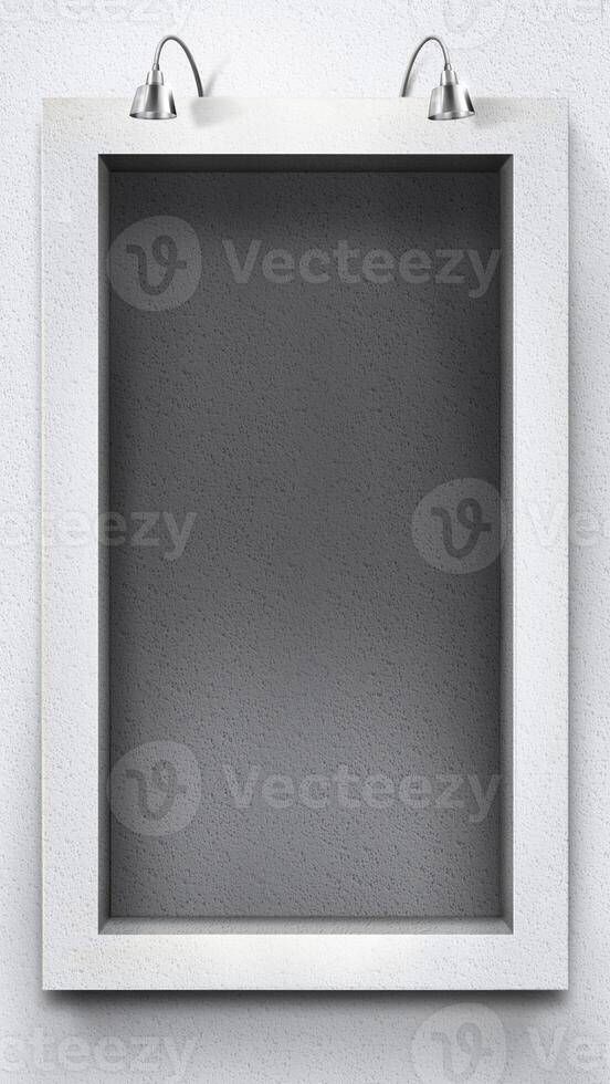 Creative frame with a picture or a text placeholder template, framing mock up illustration photo