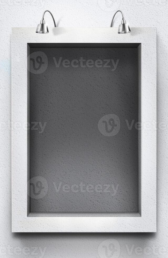 Creative frame with a picture or a text placeholder template, framing mock up illustration photo
