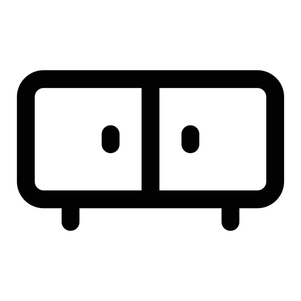 Simple Cabinet icon. The icon can be used for websites, print templates, presentation templates, illustrations, etc vector