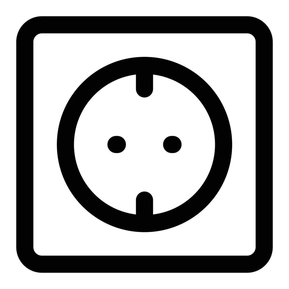 Simple Socket icon. The icon can be used for websites, print templates, presentation templates, illustrations, etc vector