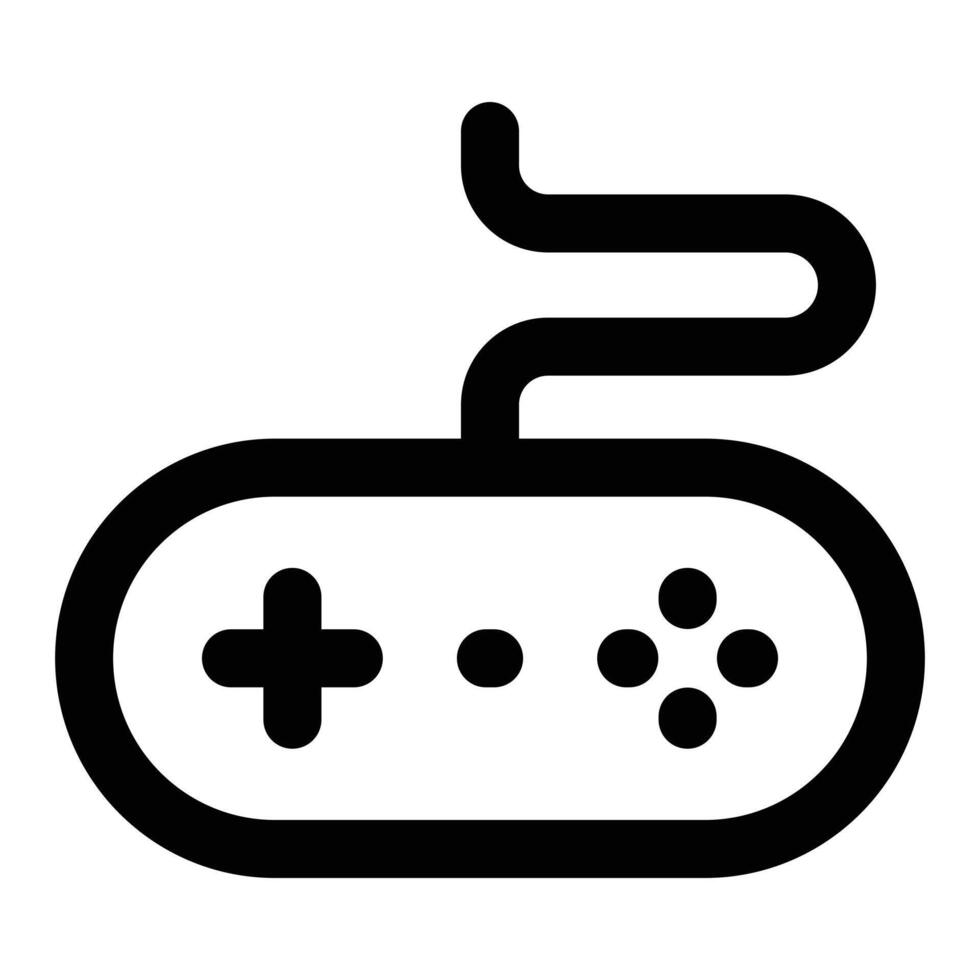 Simple Game Controller icon. The icon can be used for websites, print templates, presentation templates, illustrations, etc vector