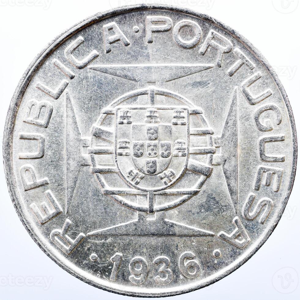 Mozambique old Coin. Portuguese Colonie photo