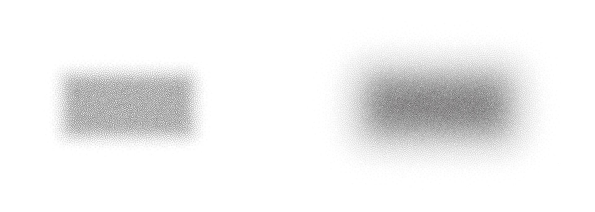Set of stippling wide frames. dotted circles vector