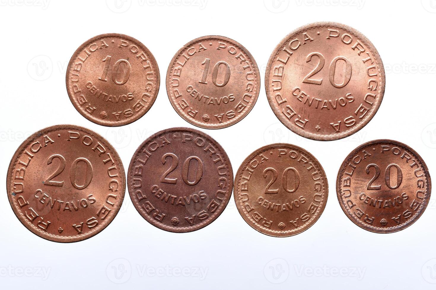 Mozambique Portuguese Colonie old Coins Set photo