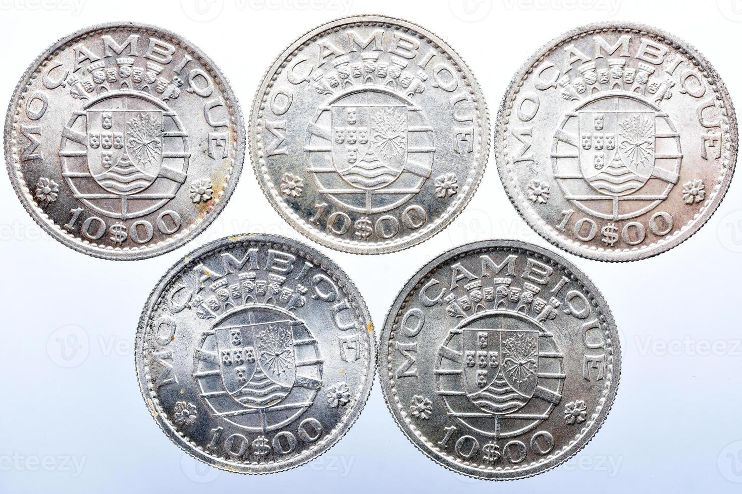 Mozambique Portuguese Colonie old Coins Set photo