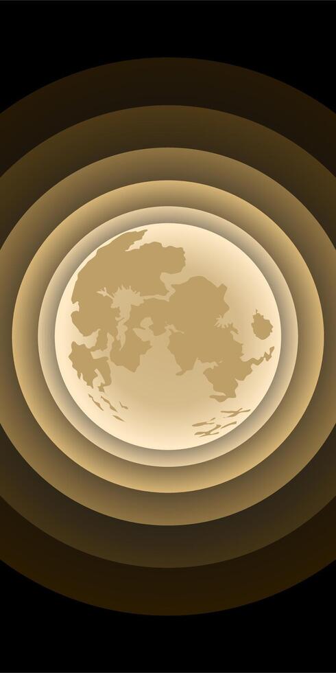Moon background vertical landscape vector