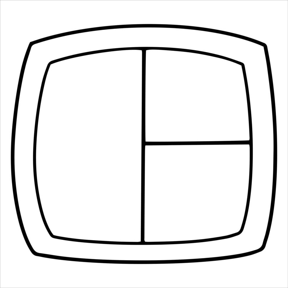 Hand drawn lunch box, doodle illustration, lunch container vector