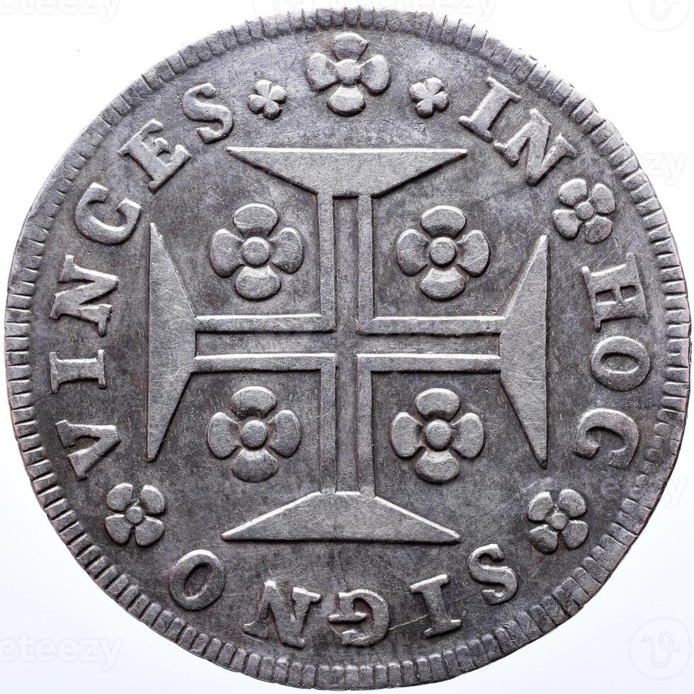 Portugal Ancient Coins. King of Joao V photo