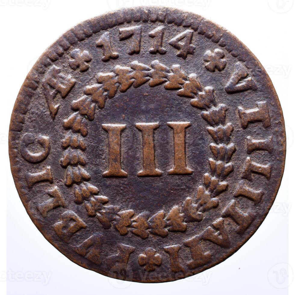 Portugal Ancient Coins. King of Joao V photo