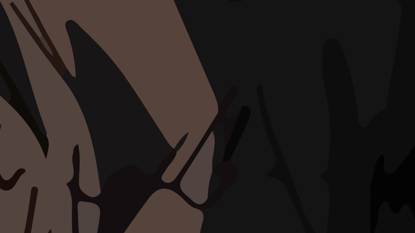 Aesthetic abstract composition with much unique combination of shapes and brown colors vector