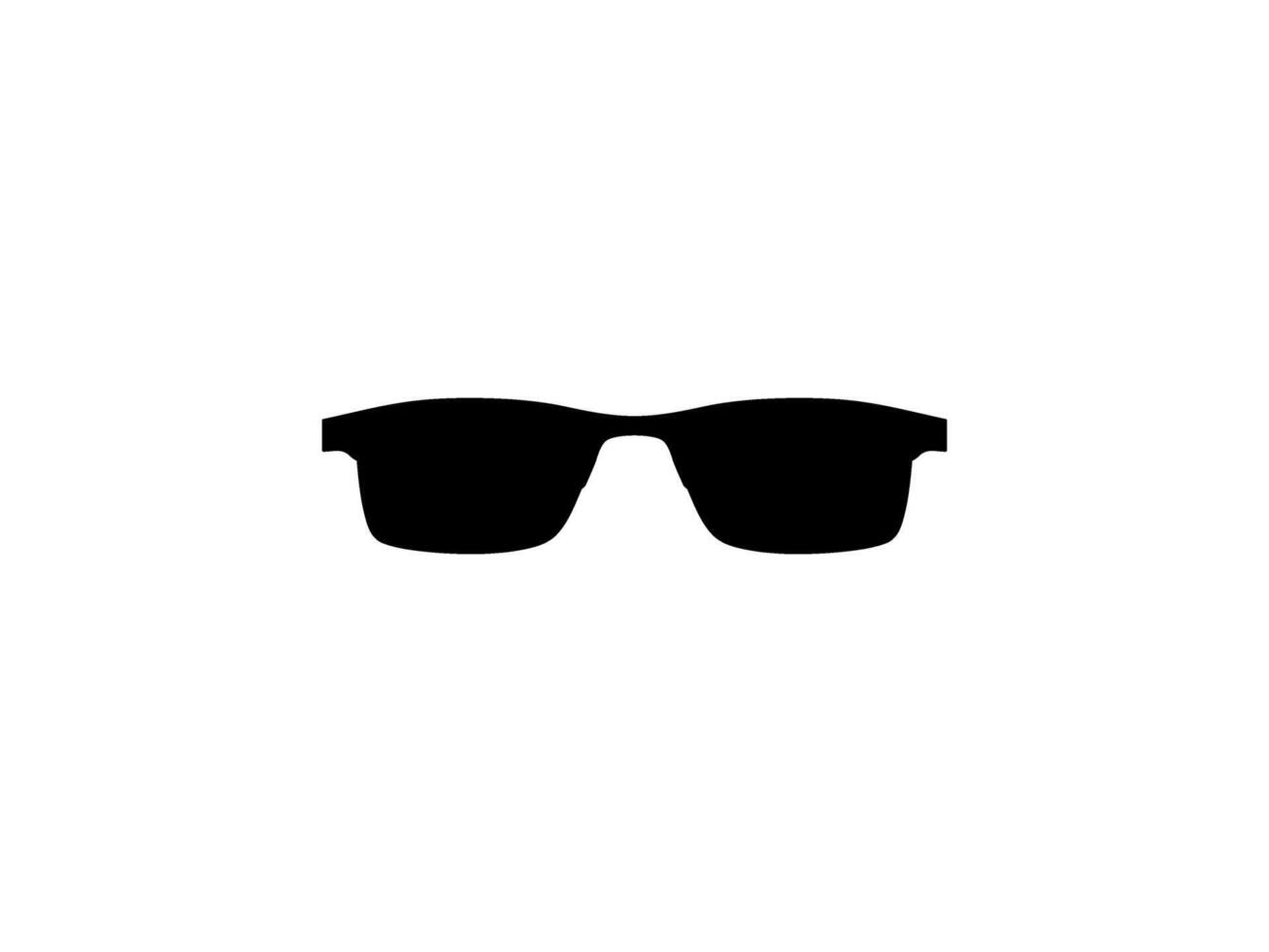Sun Eye Glasses Silhouette, Front View, Flat Style, can use for Pictogram, Logo Gram, Apps, Art Illustration, Template for Avatar Profile Image, Website, or Graphic Design Element vector