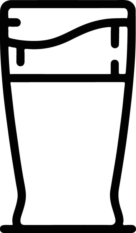 Jar Outline on a white background vector