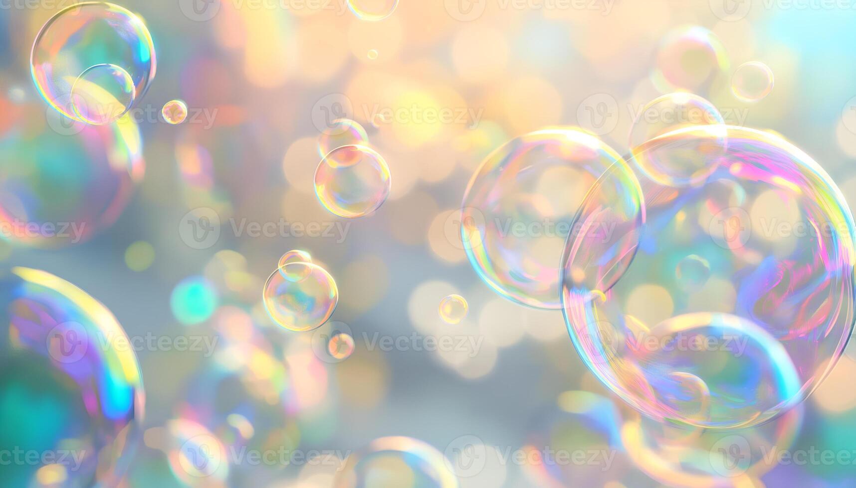 Colorful bubbles background photo