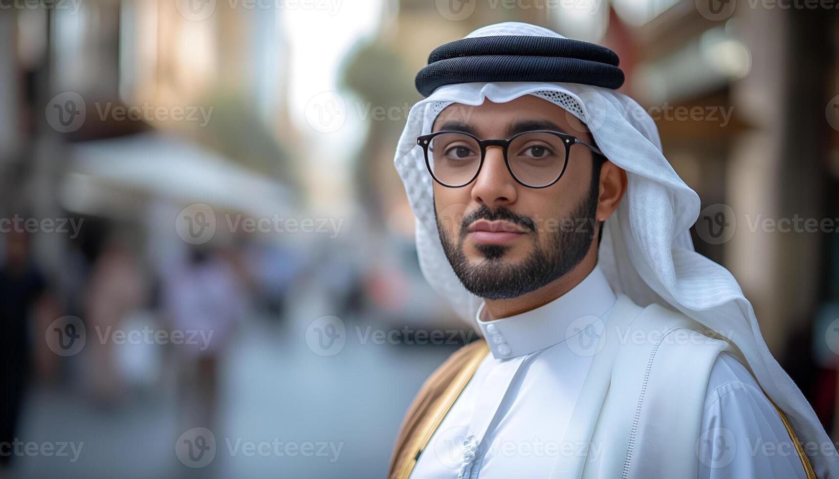 portrait of Arab man in Traditional Outfit photo