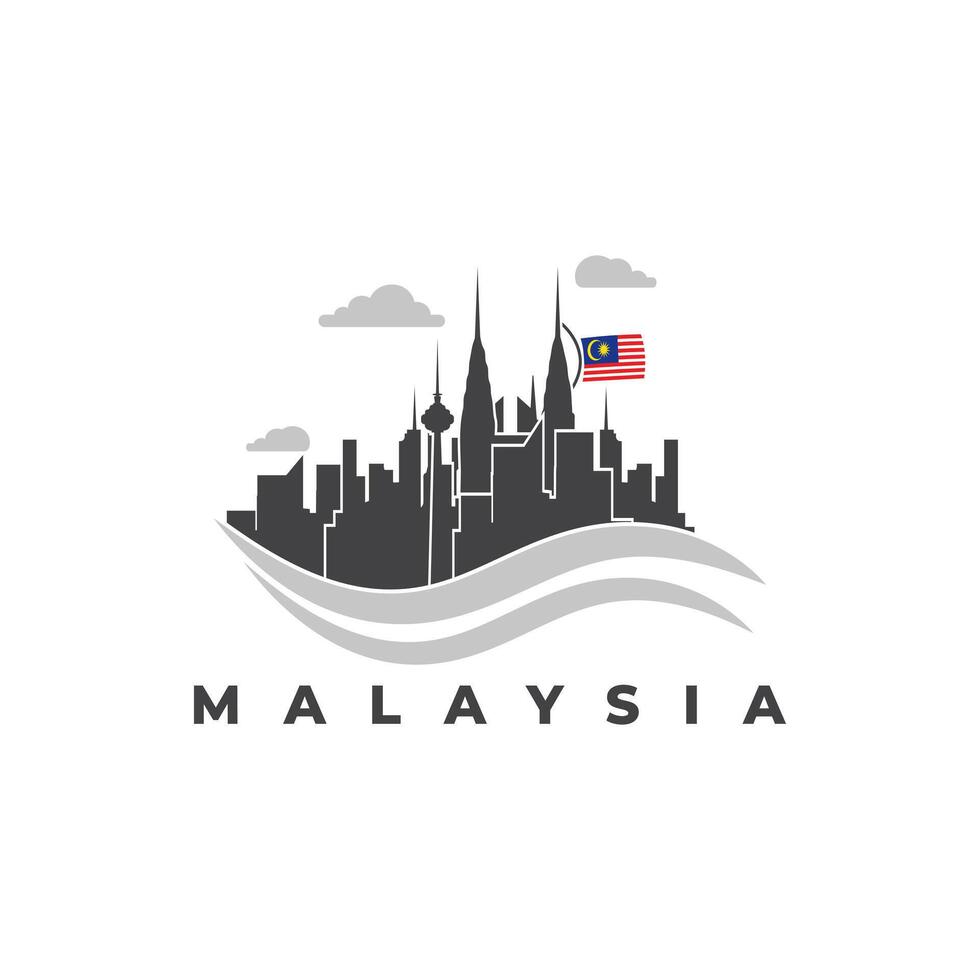 malaysia happy independence day vector