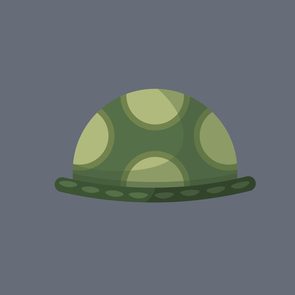 turtle shell in flat design. vector